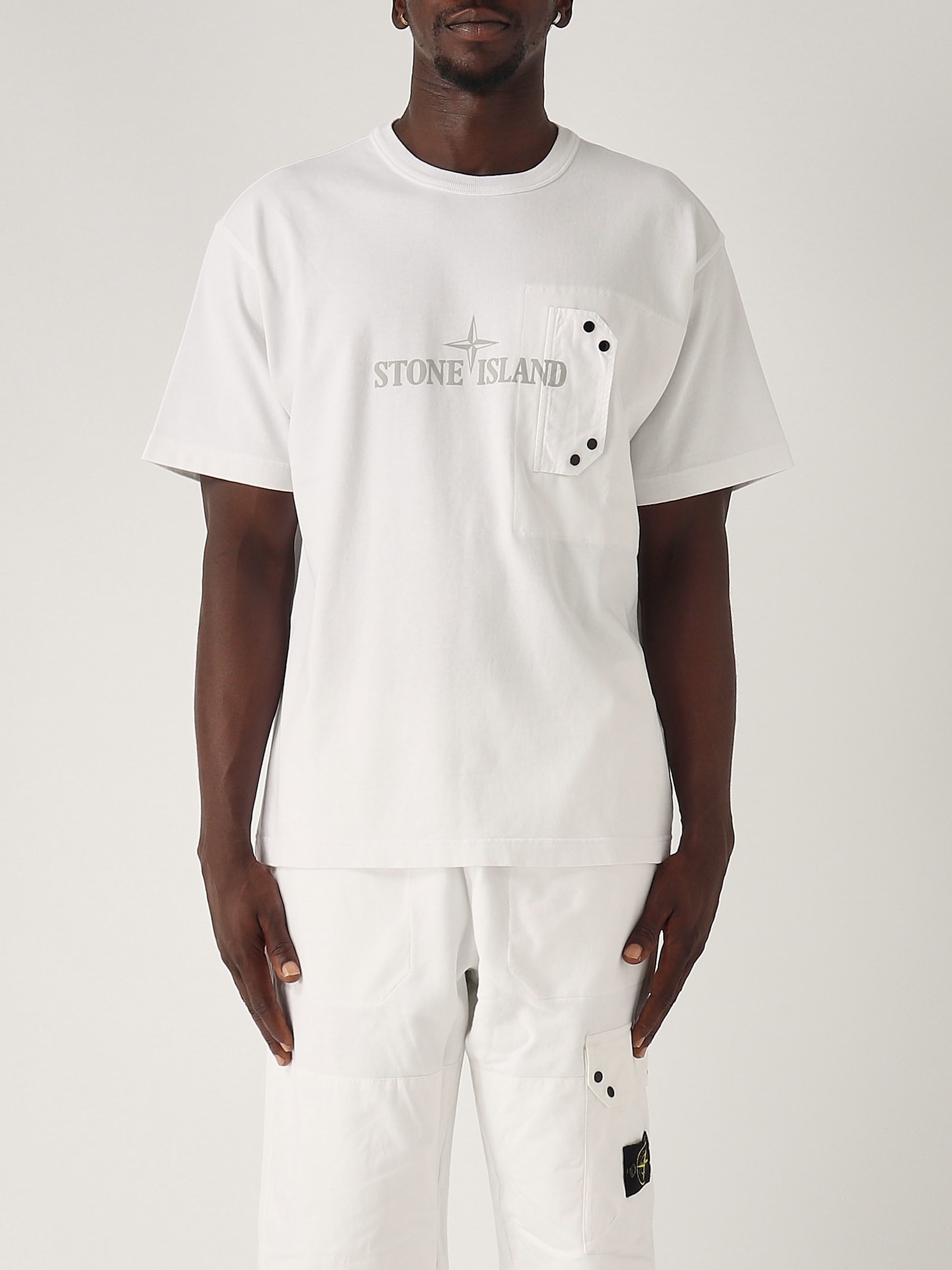 Stone Island T-shirt T-shirt In Bianco