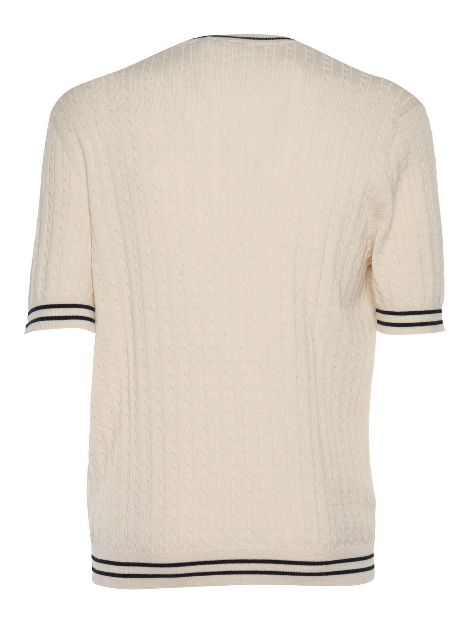 Shop Peserico Knitted T-shirt In White