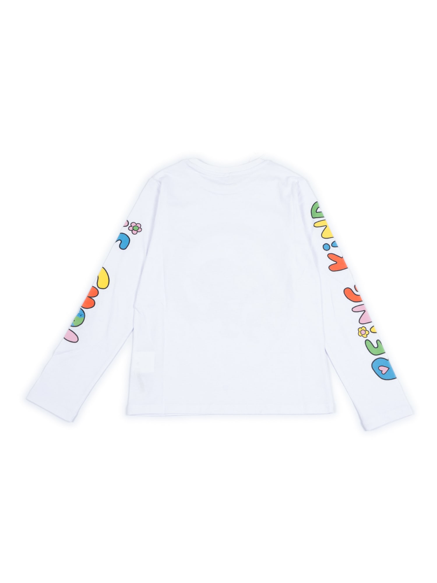 Stella Mccartney Printed Cotton Jersey T-shirt In White