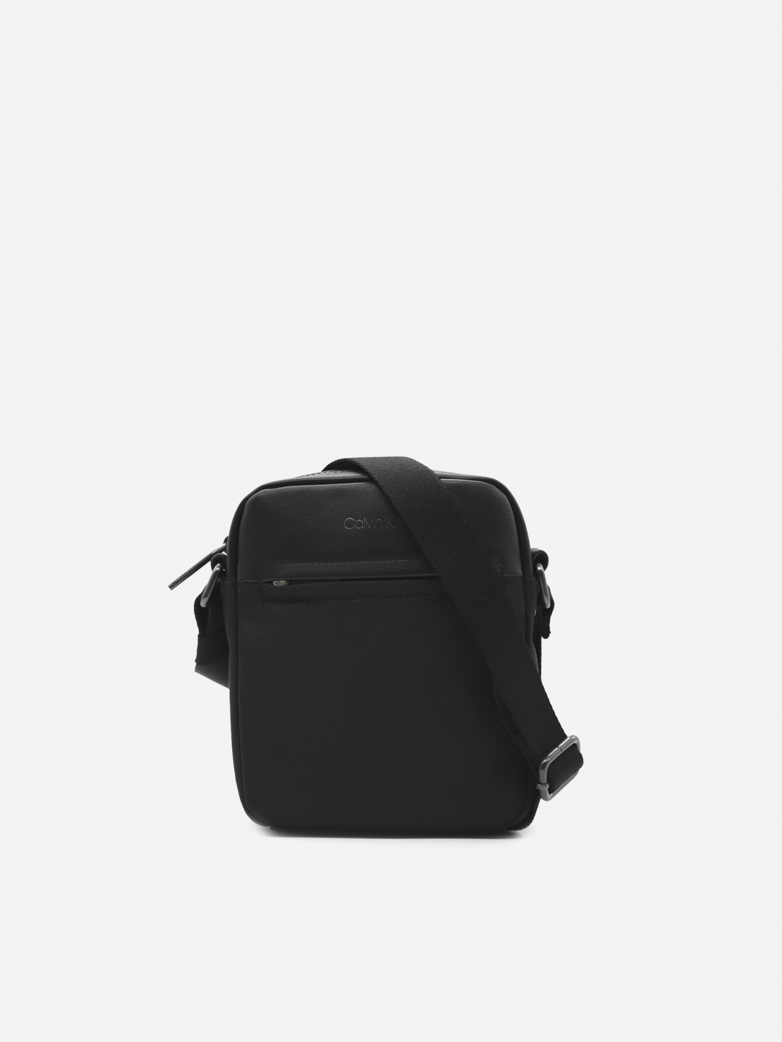 Calvin Klein Canvas Shoulder Bag With Logo Detail
