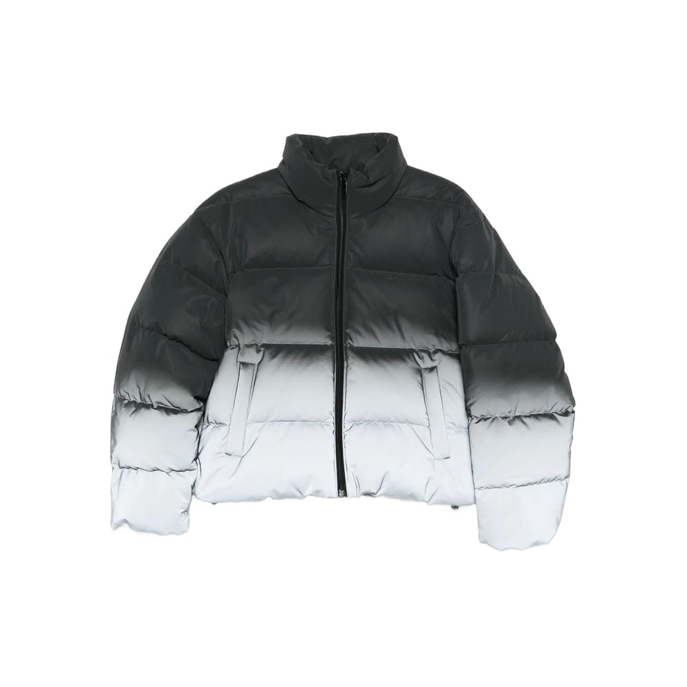 Alexander Wang Reflective Puffer Jacket In Gray