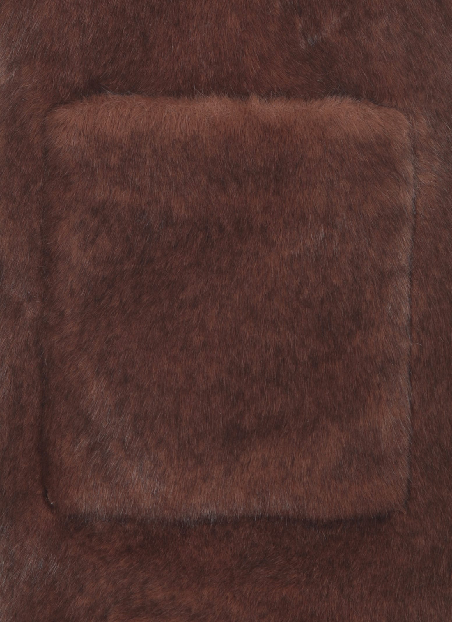 Shop Betta Corradi Synthetic Fur Coat In Brown