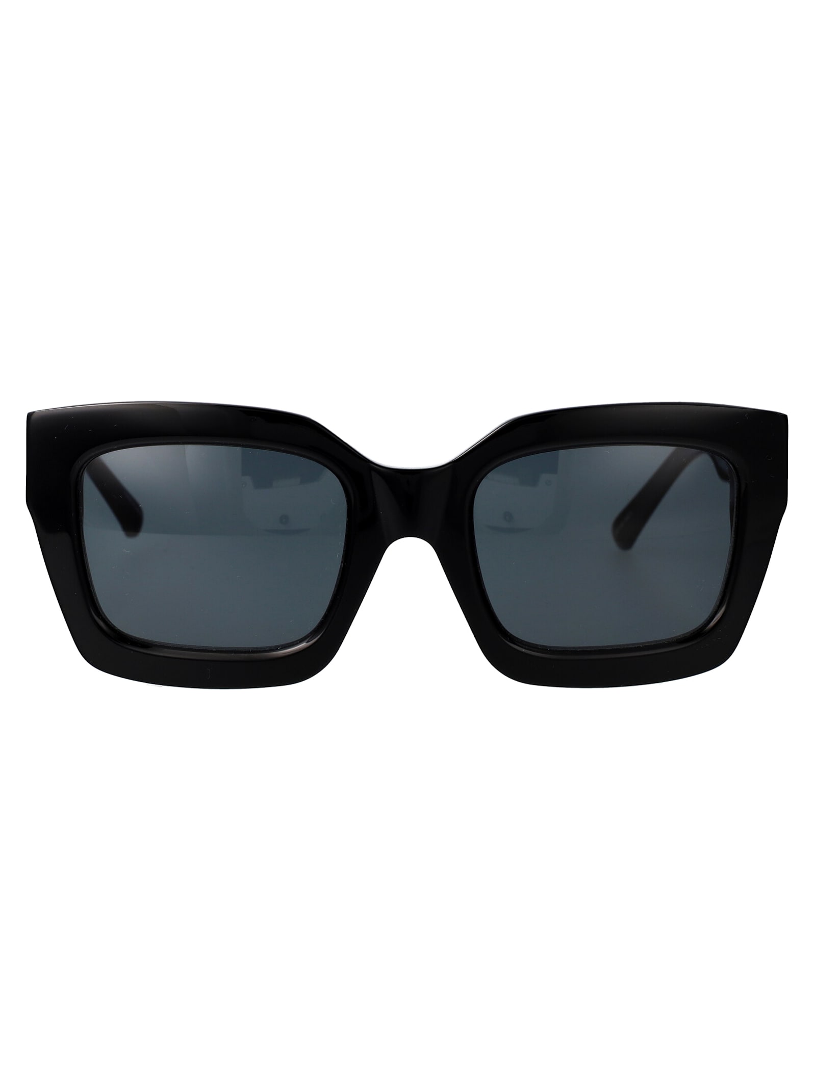 Shop Attico Selma Sunglasses In Black