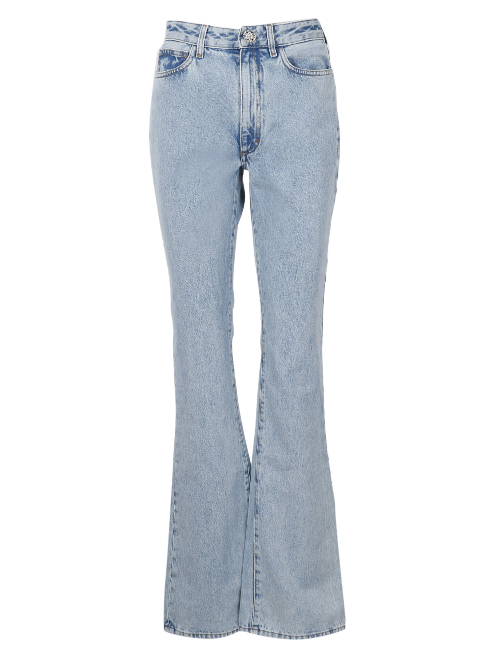 Alessandra Rich High Waist Flared Jeans