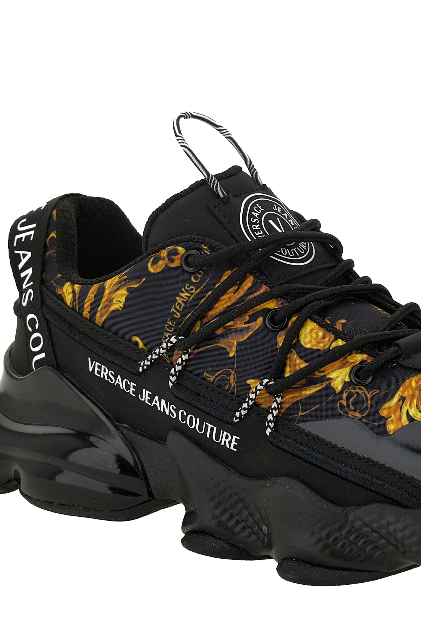 Versace Jeans Couture Sneakers In Black