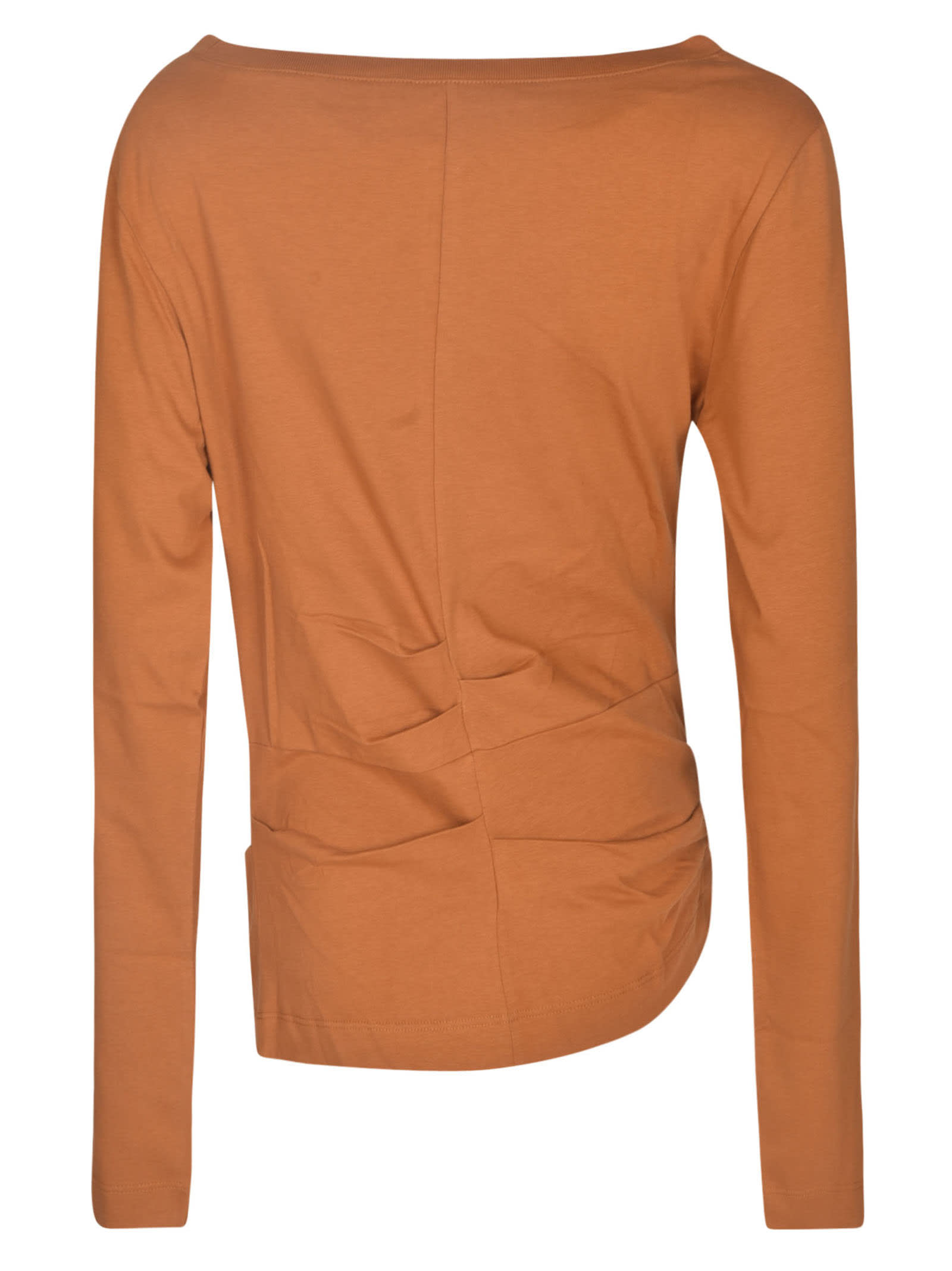 Shop Dries Van Noten Wide Neck Plain Sweatshirt In Rust
