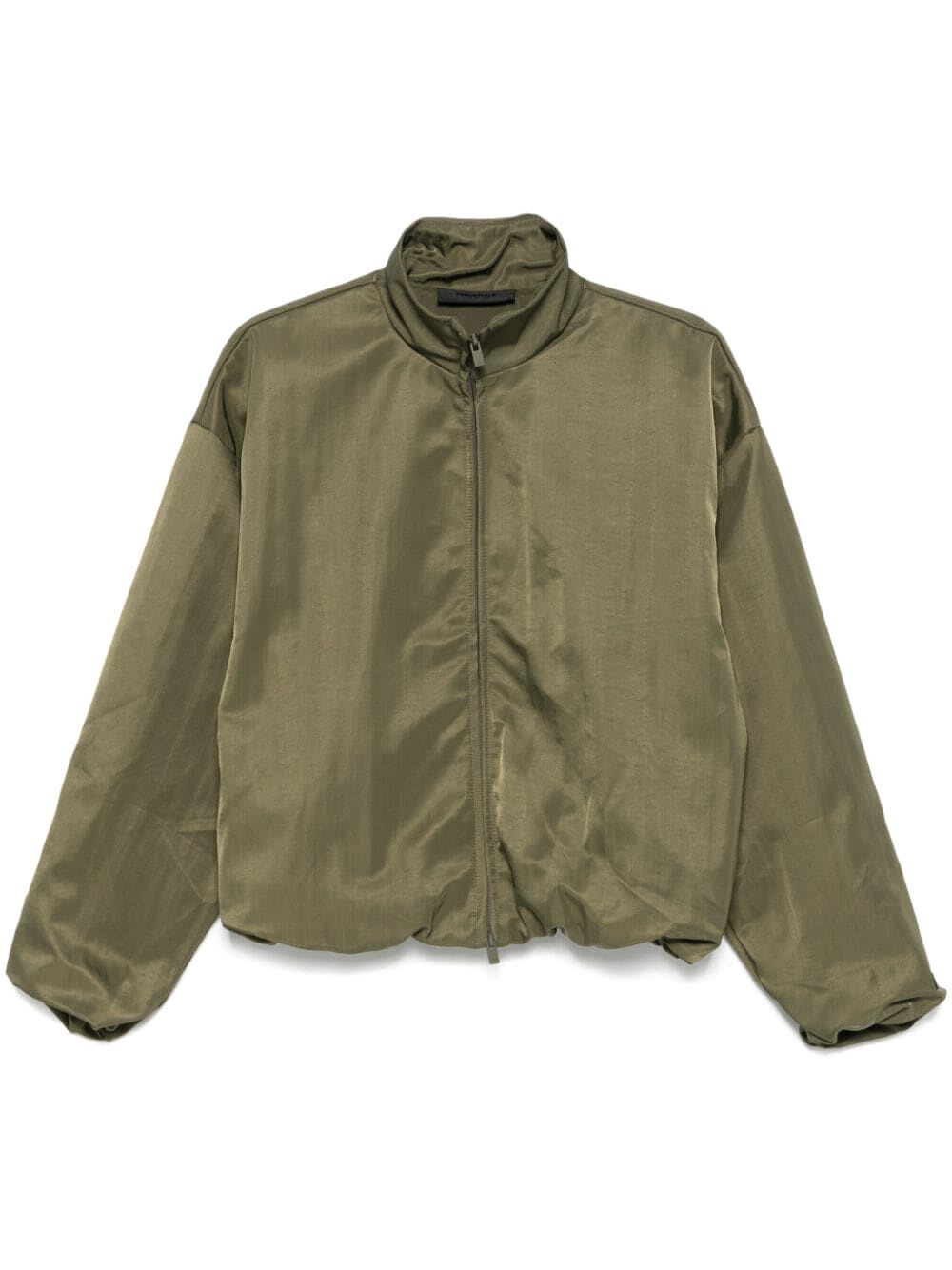 Shop Fear Of God Textured Nylon Track Jacket In Military