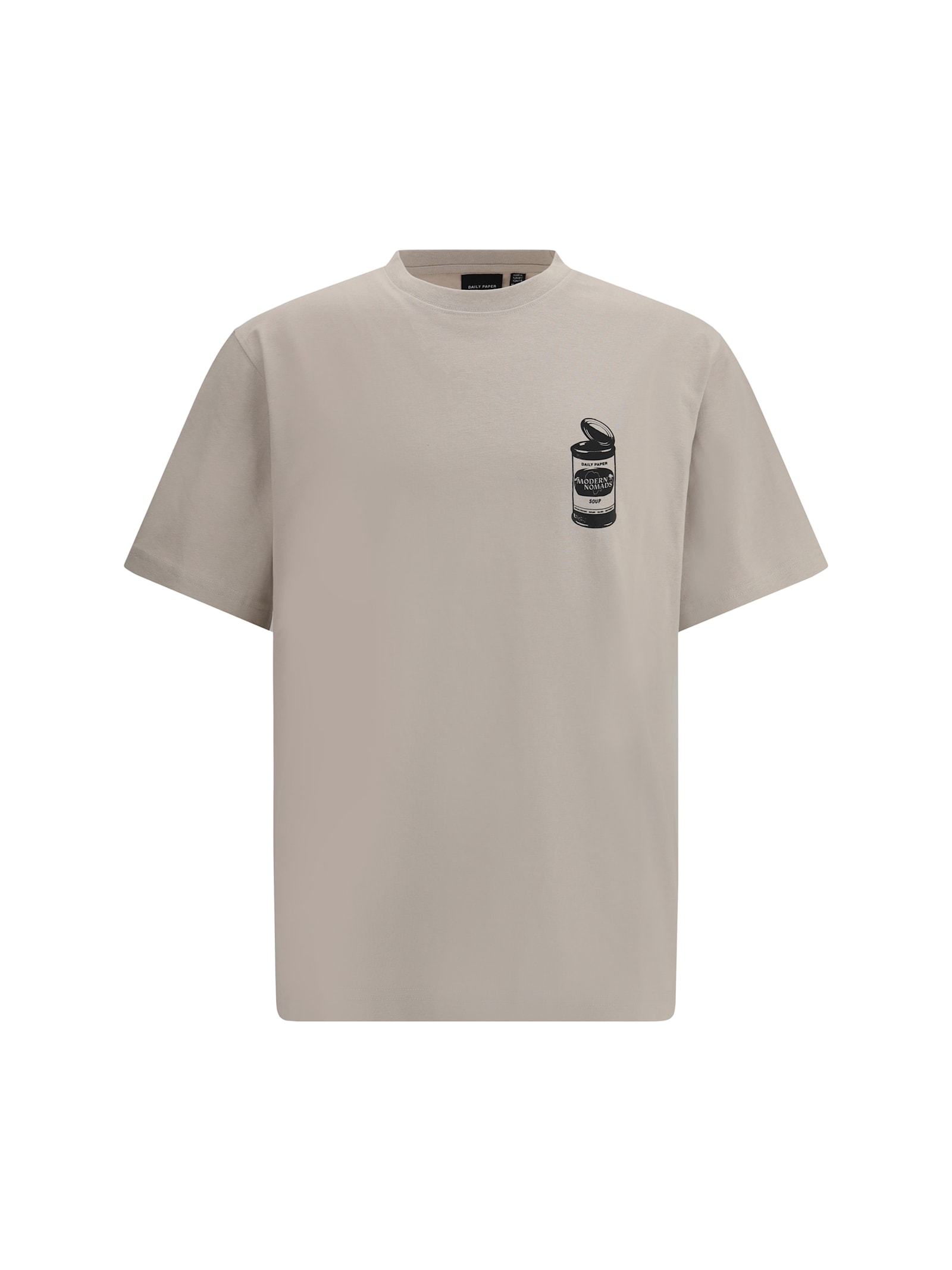 Daily Paper T-shirt Whit Maxi Print In Nacreous Clouds