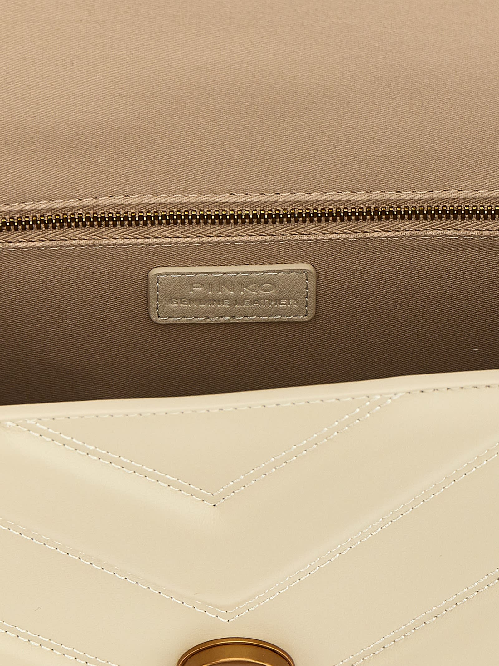 Pinko Love One Classic Light Crossbody Bags White In White