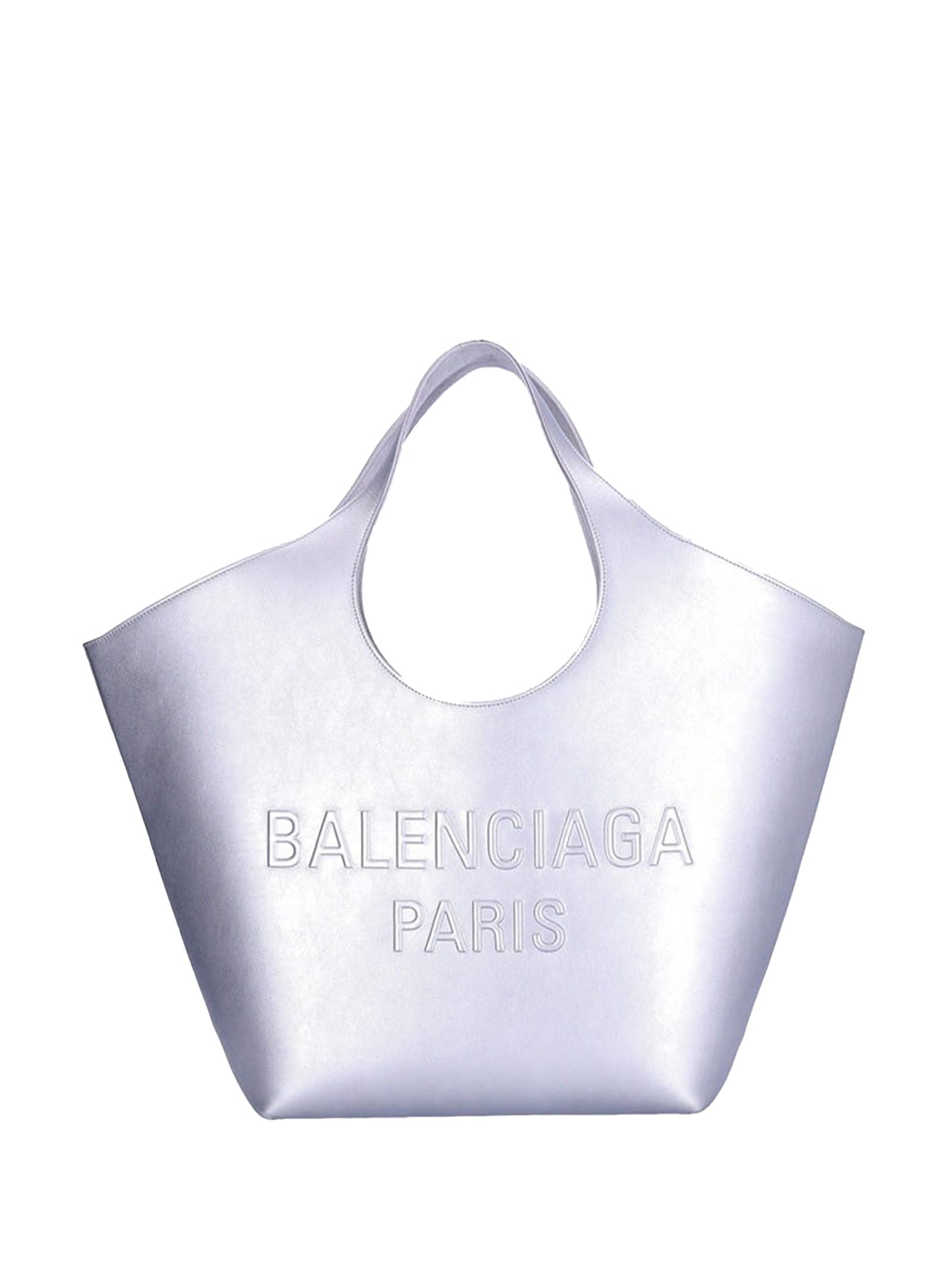 Shop Balenciaga Tote In Silver