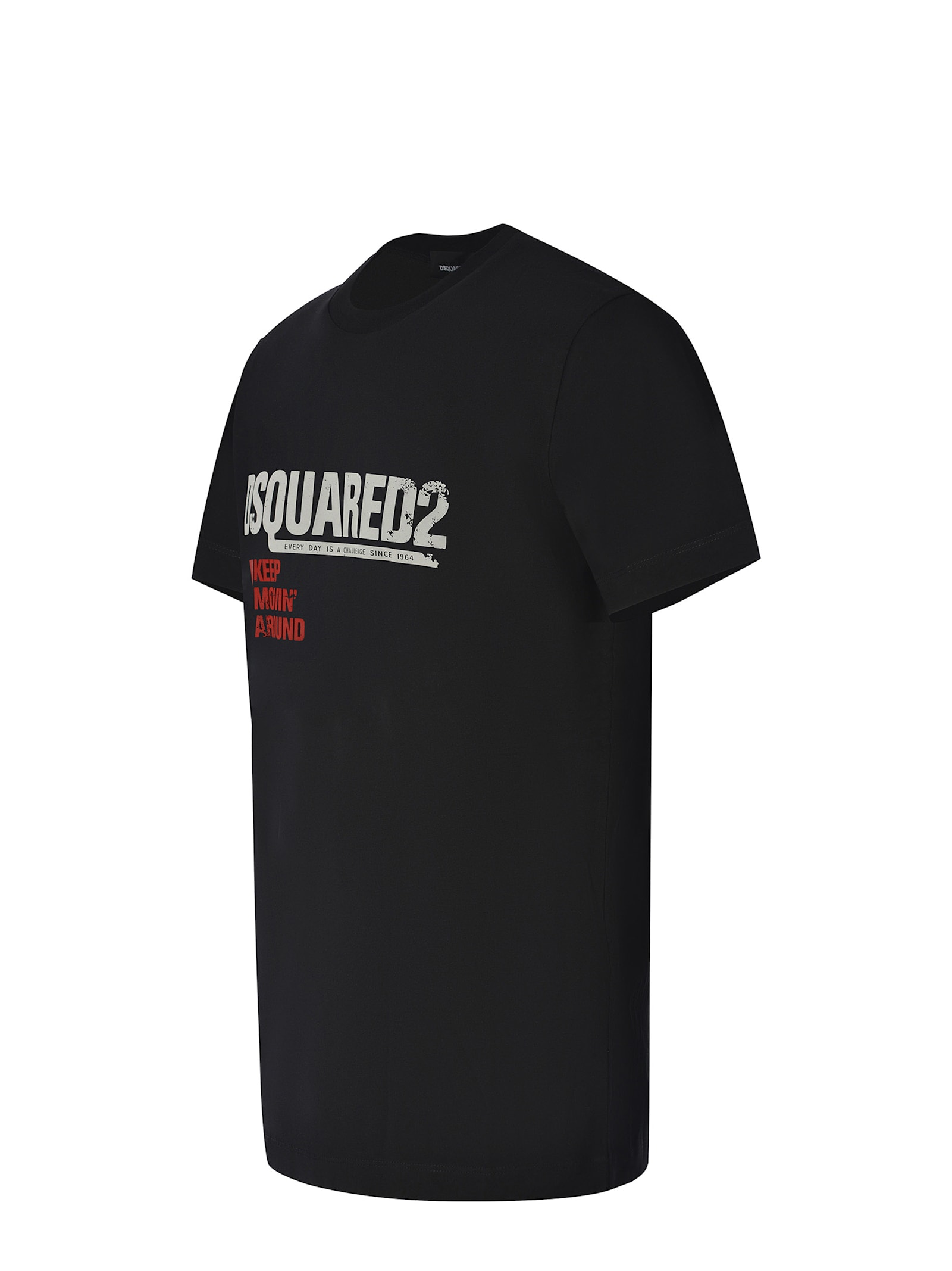 Shop Dsquared2 T-shirt  Made Of Cotton In Black