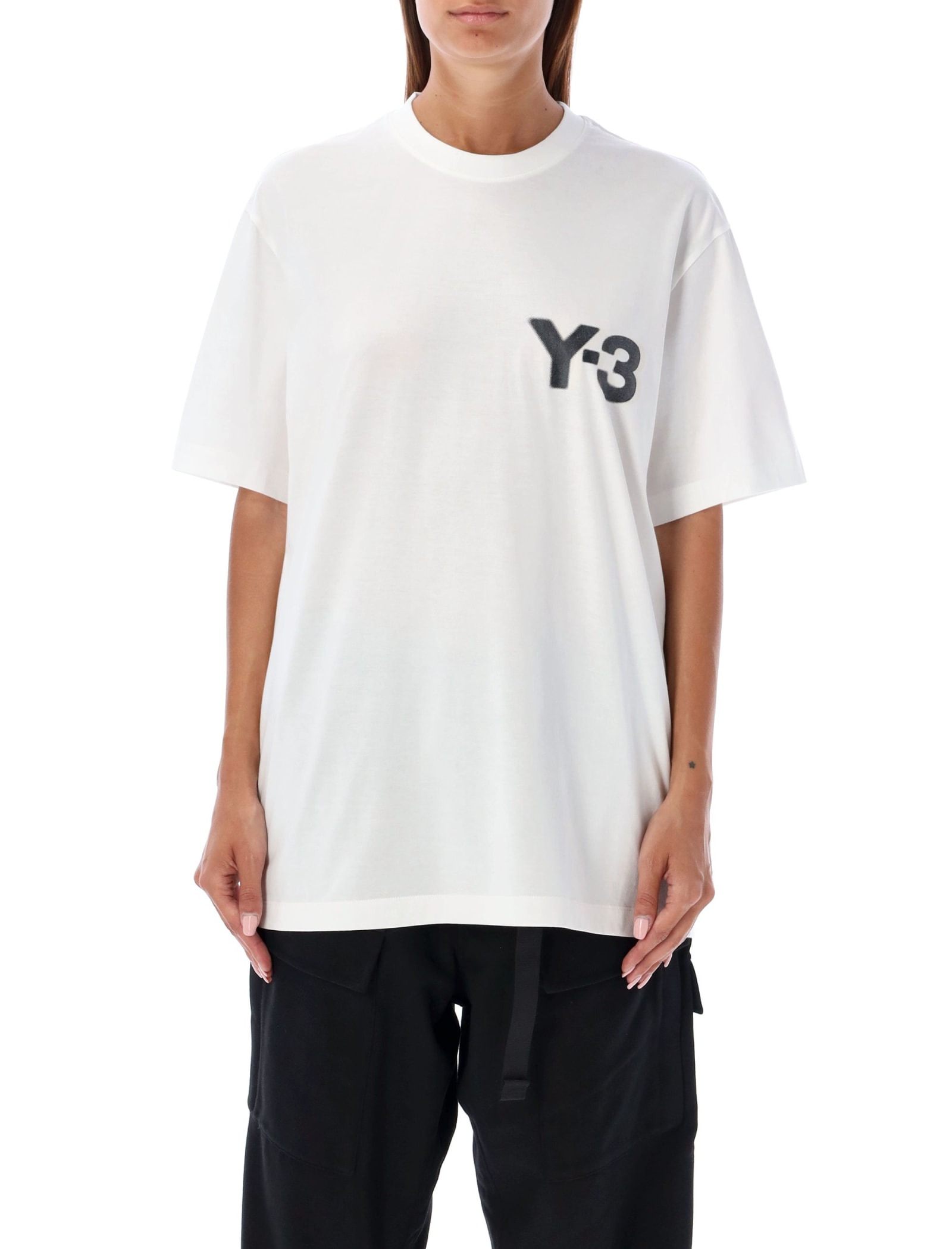 Shop Y-3 Reflective Logo T-shirt In White