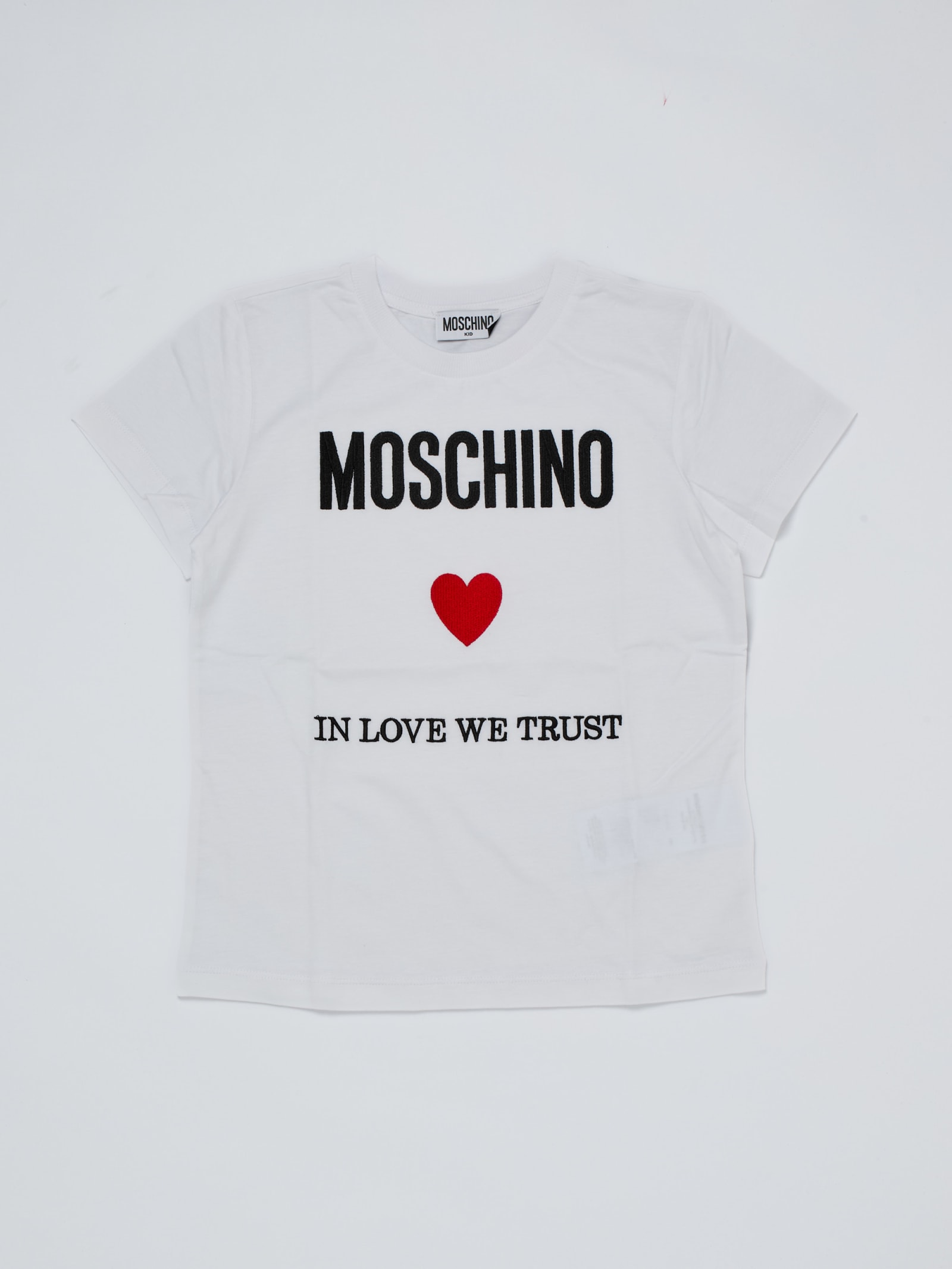 Moschino Kids' T-shirt T-shirt In Bianco