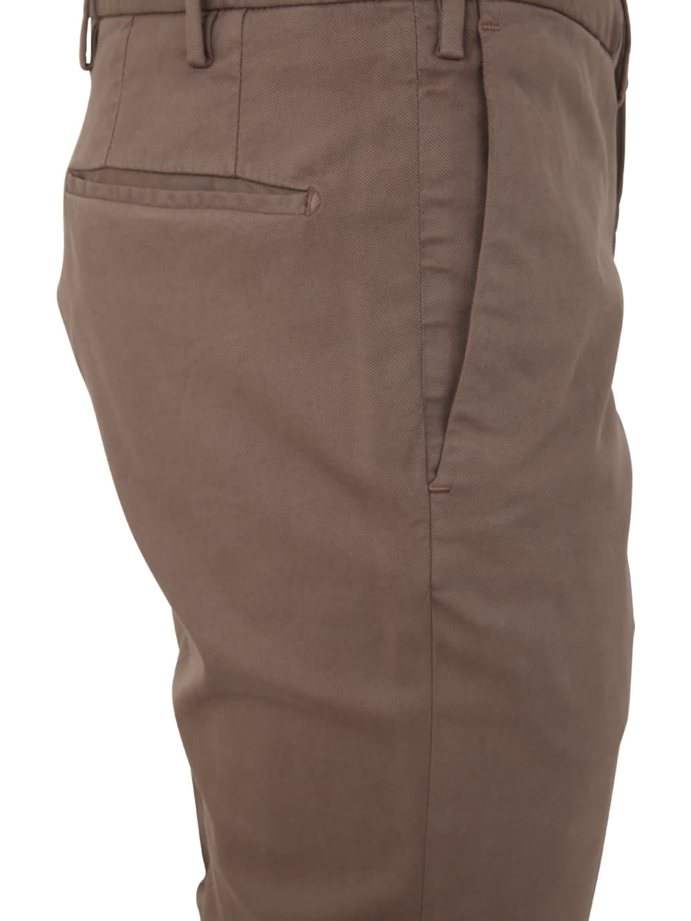 Shop Incotex Cotton Short Trousers In Chestnut