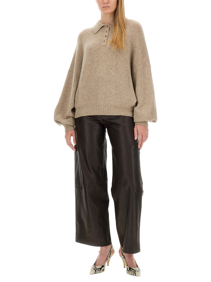 Shop Khaite Sweater The Rene In Brown