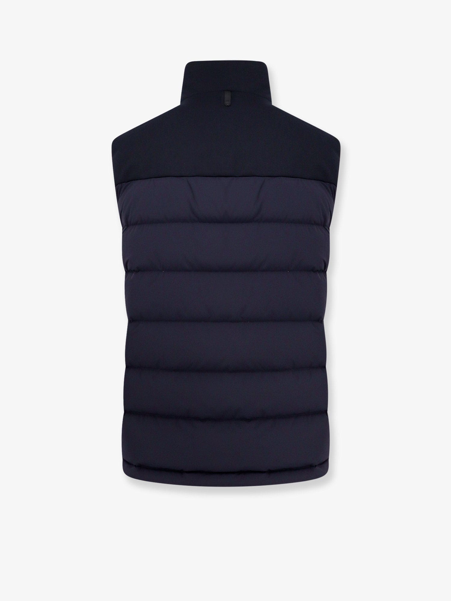 Mackage Sleevless Recycled Nylon Jacket With Quilted Effect In Blue