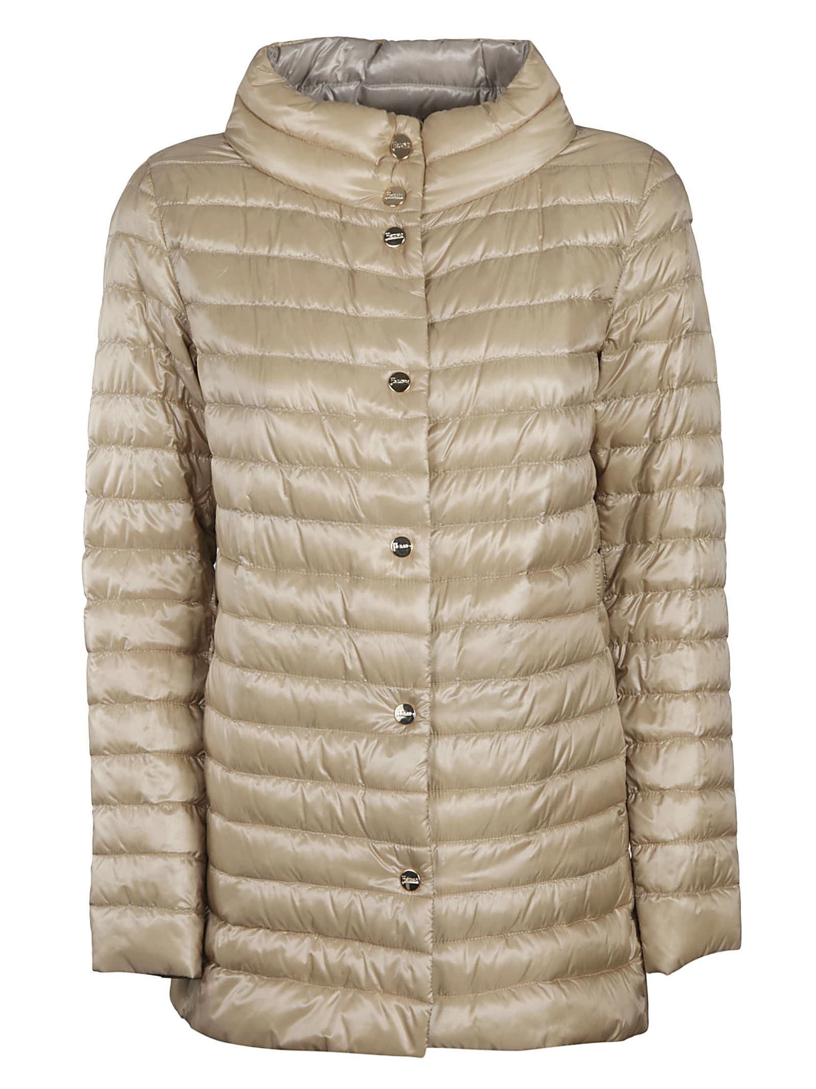 Herno Jacket A-shape Reversible In Light Sand