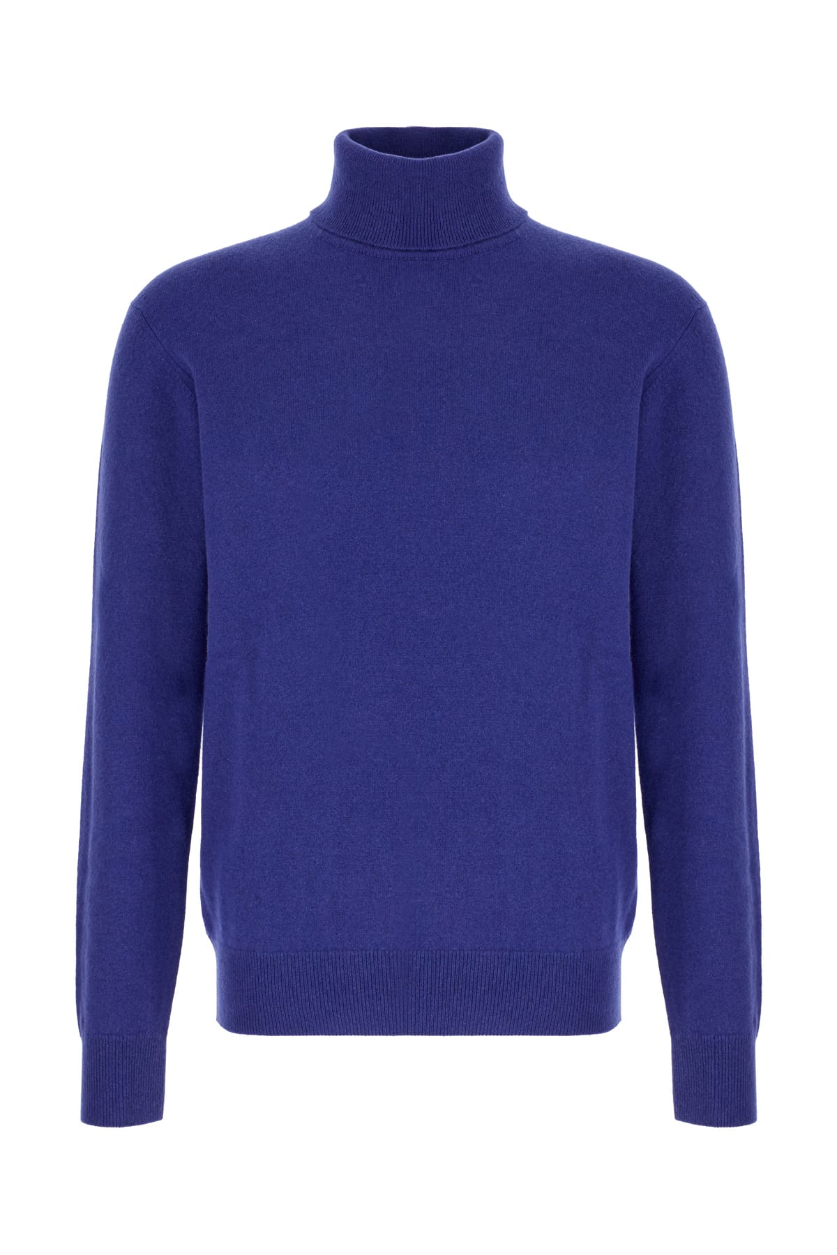 Saint Laurent Blu Wool Blend Sweater In Blue