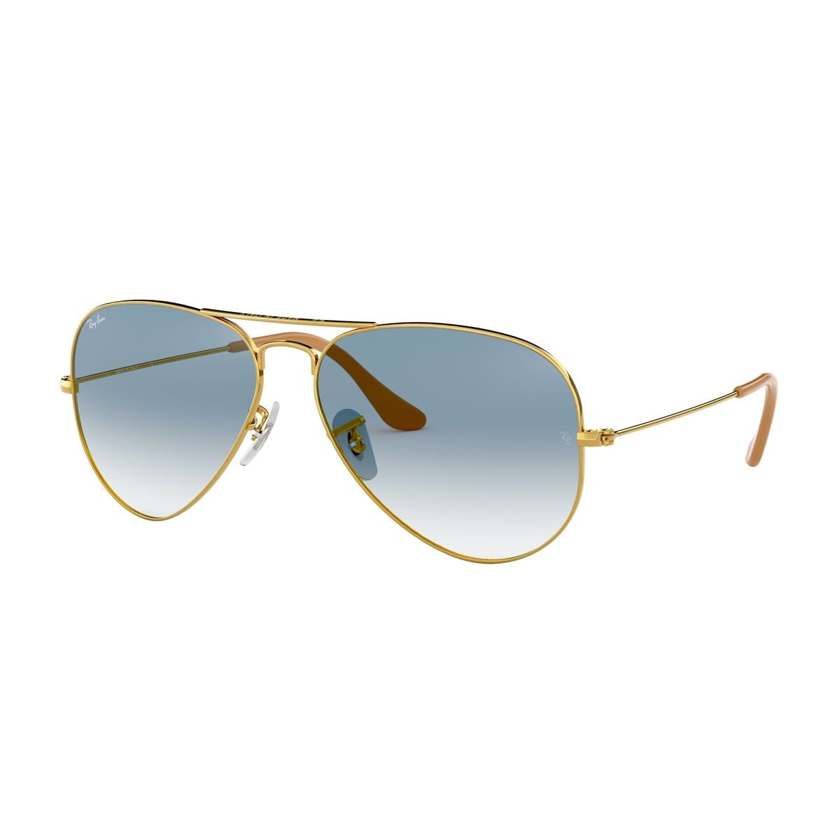 Shop Ray Ban Aviator 3025 Sunglasses In Oro