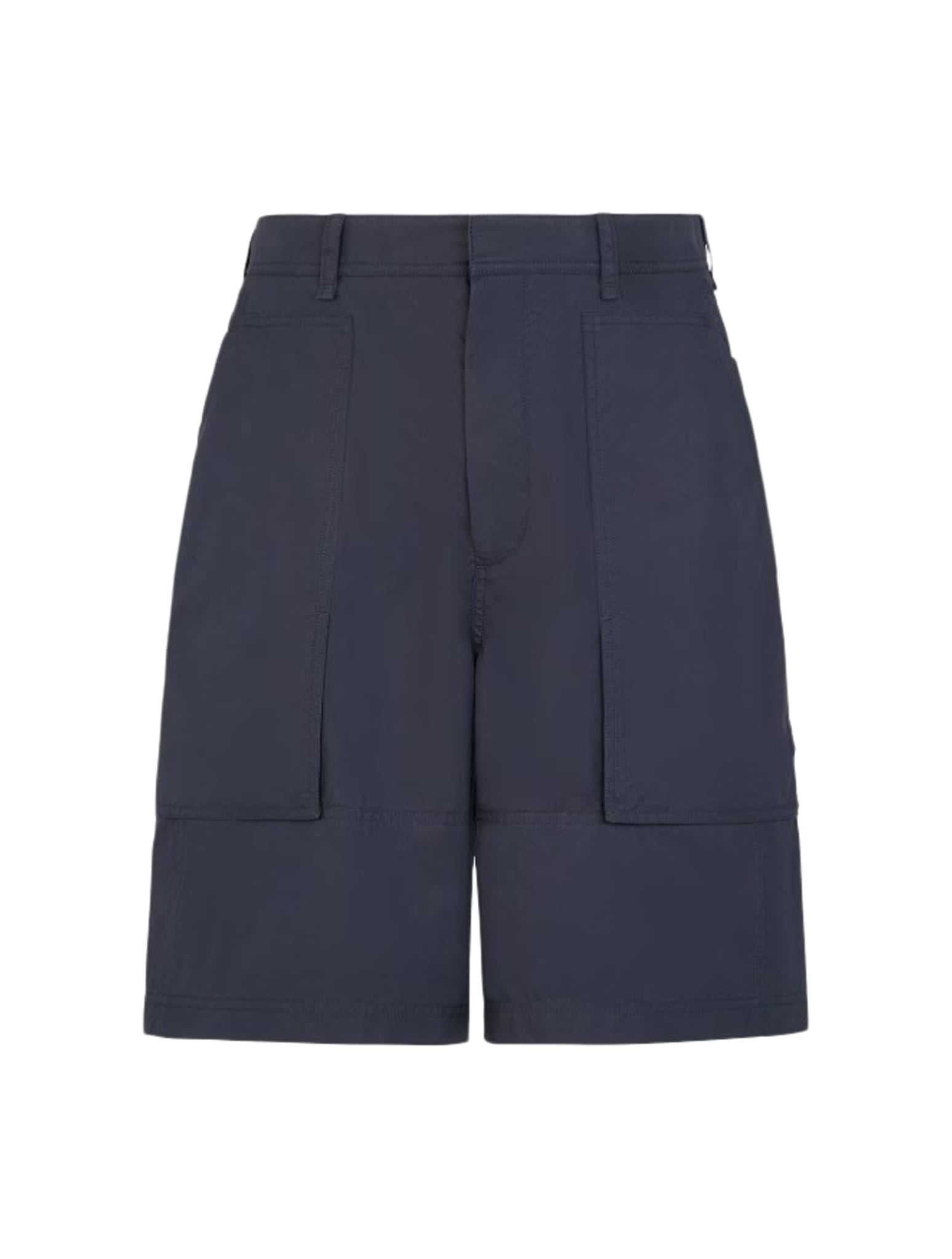 Shop Fendi Bwermuda Shorts In Lq Night Blue