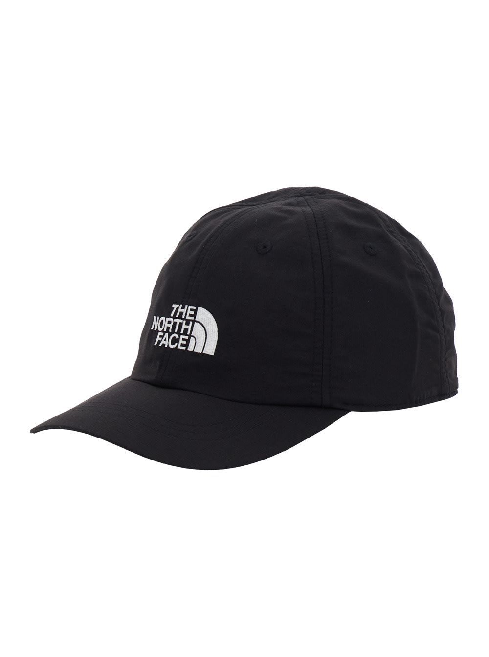 Black Baseball Cap With Logo Print On The Front In Tech Fabric Man