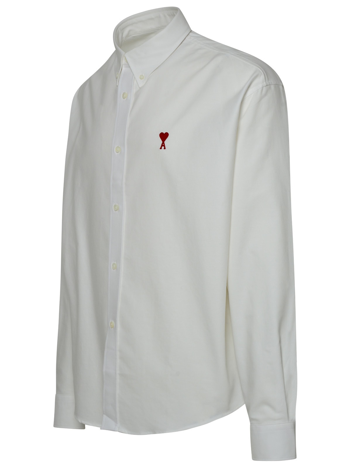 Shop Ami Alexandre Mattiussi Body Oxford White Cotton Shirt
