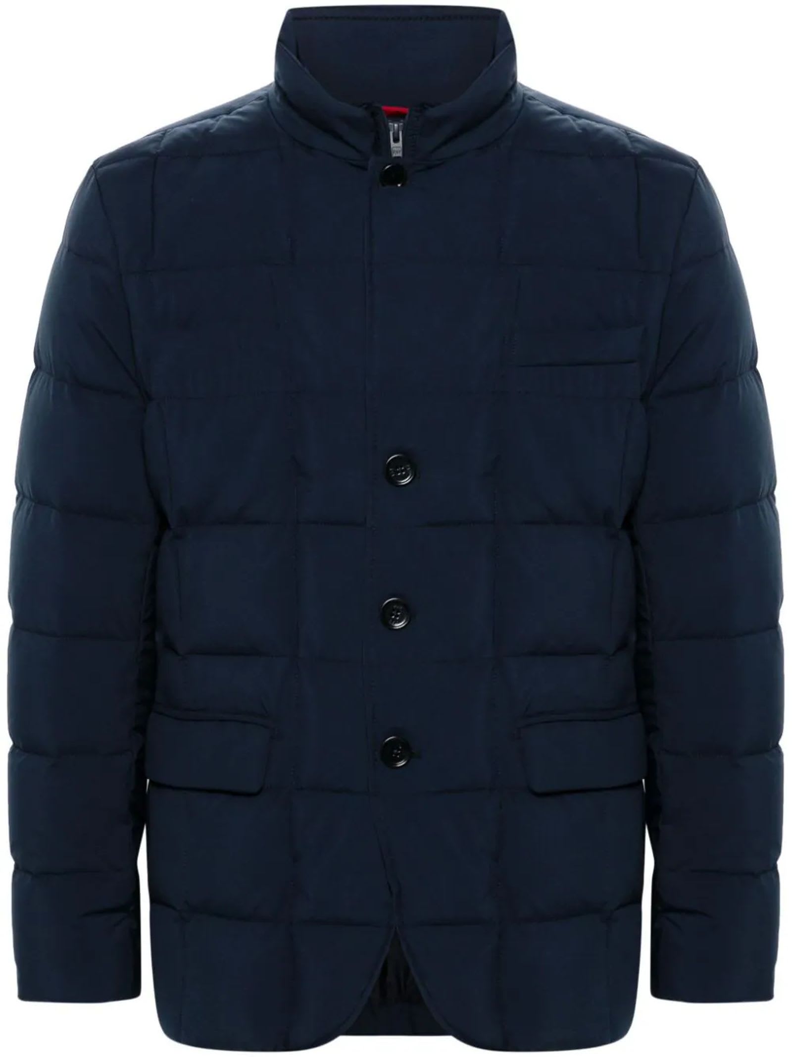 Shop Fay Blue Quilted Puffer Jacket