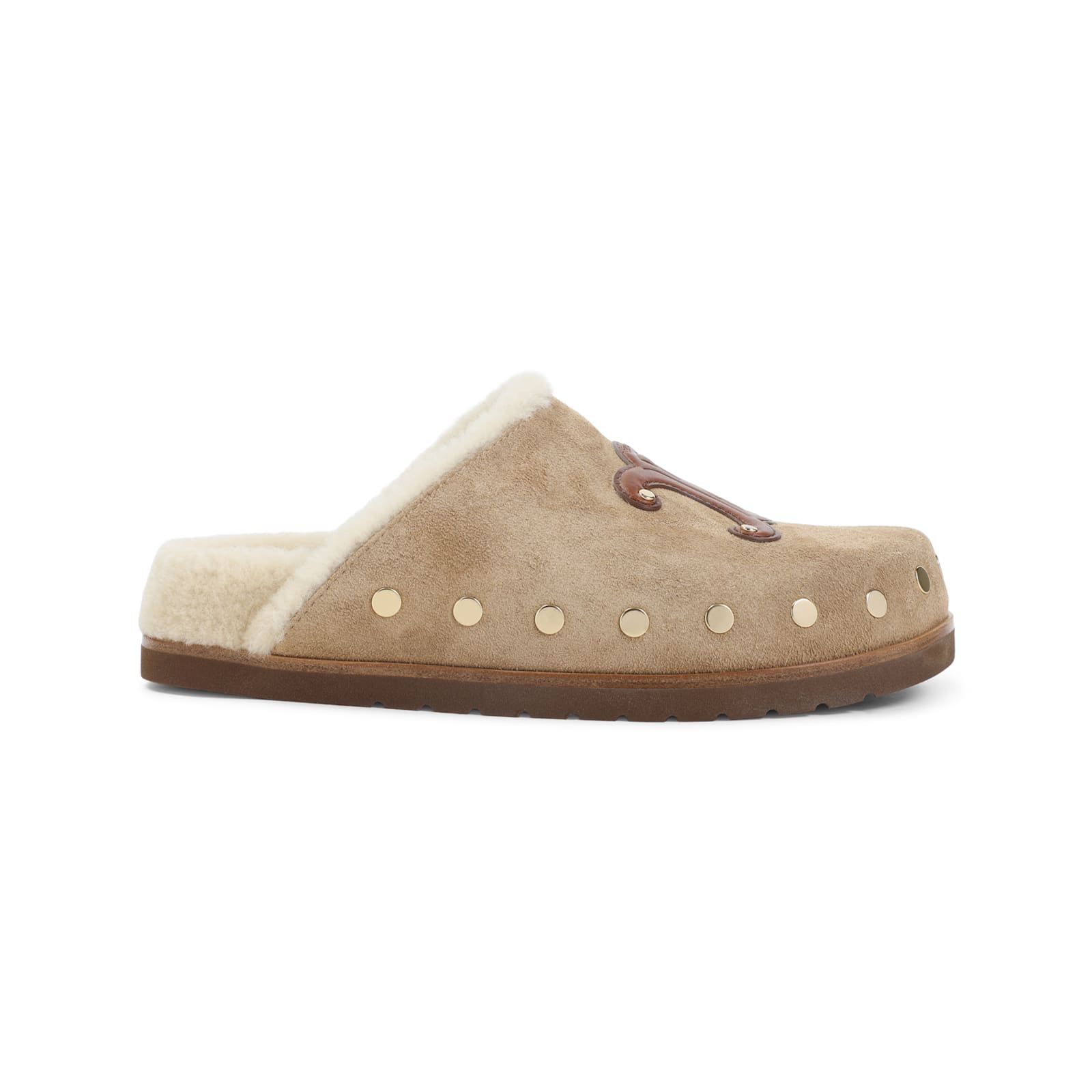 Celine Triomphe Wedge 15mm Mules Women