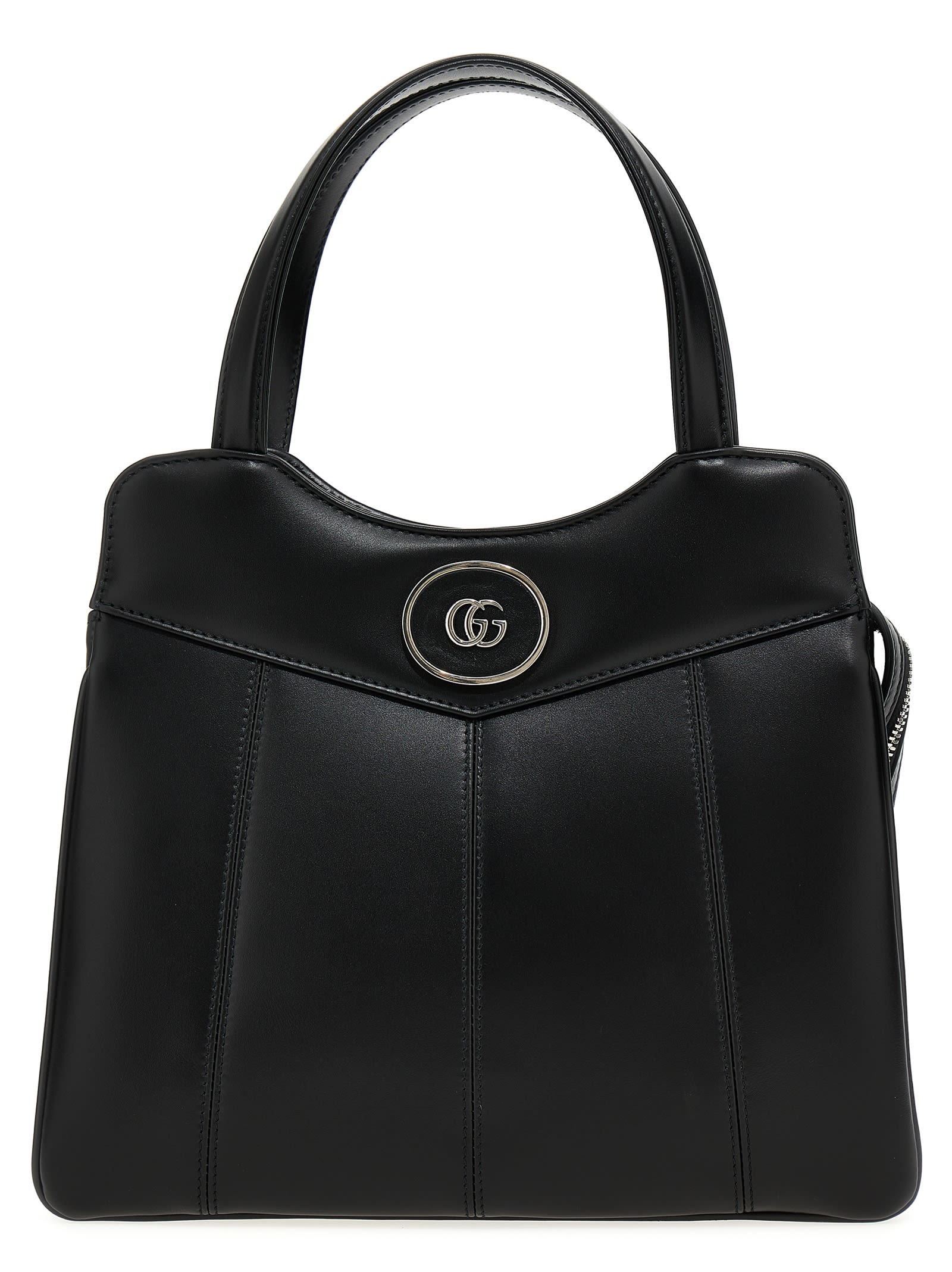 Shop Gucci Petite Gg Small Handbag In Black