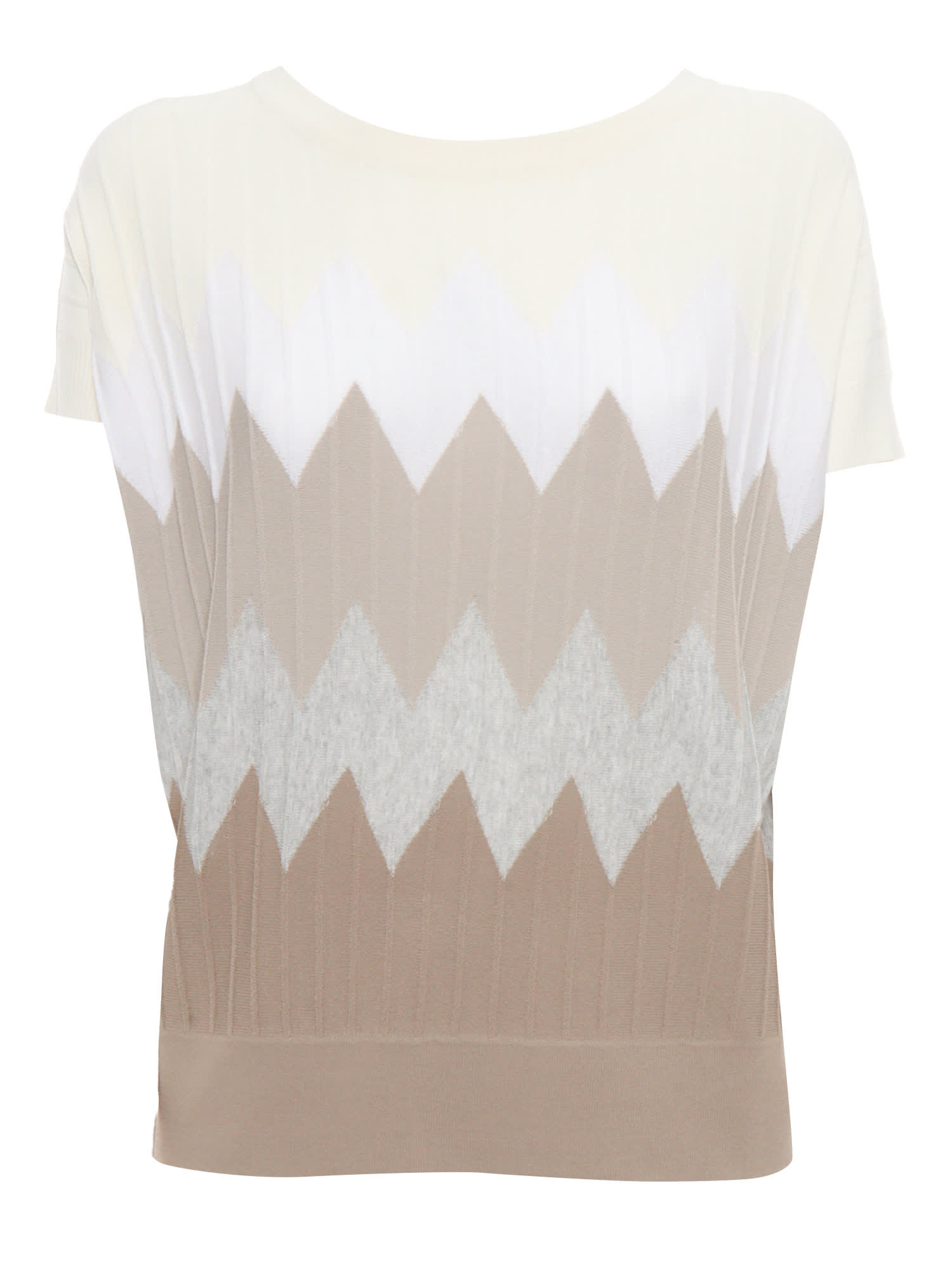 Le Tricot Perugia Short Sleeves Pullover