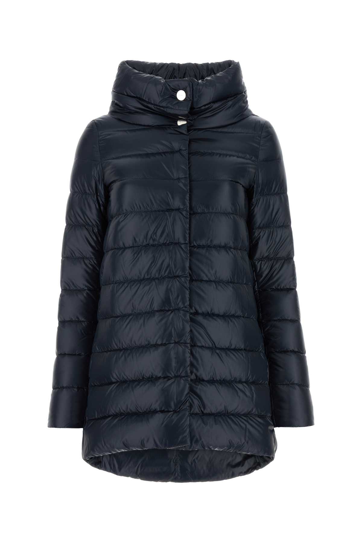 Herno Amelia Funnel-neck Padded Jacket In Blu