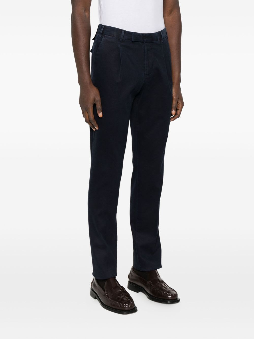 Pt Torino Pants With Pleated Pockets In Multi