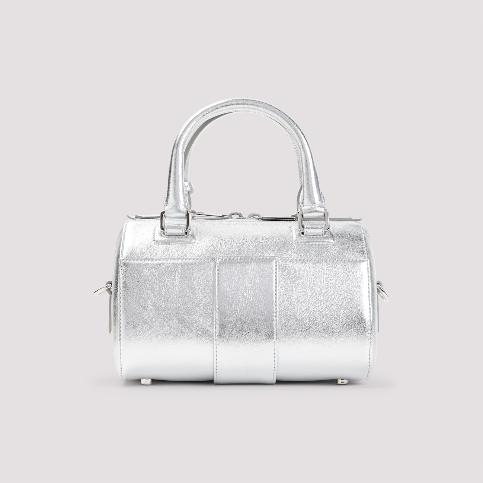 Roger Vivier Belle Vivier Bowling Mini In Argento