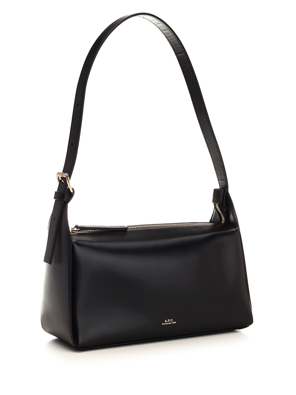 Shop Apc Virginie Shoulder Bag In Black