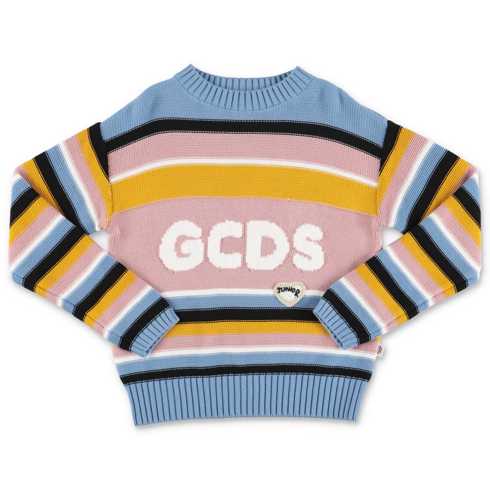 GCDS Mini Gcds Pullover Multicolor In Maglia Di Cotone