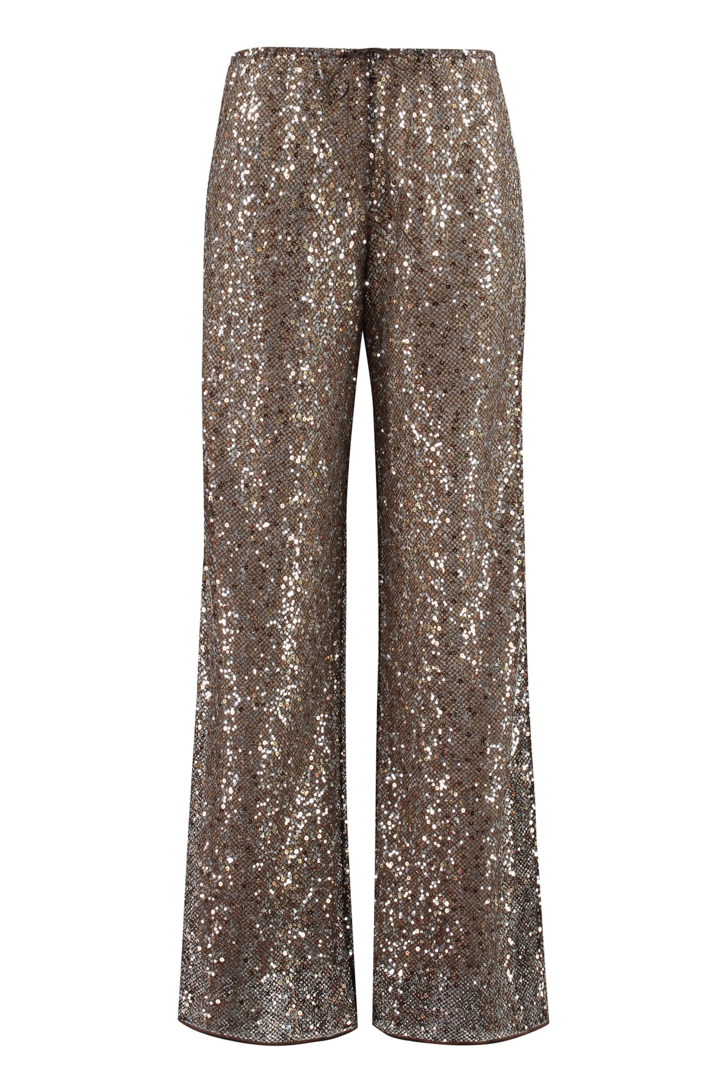 OSEREE NETQUINS SEQUINED TROUSERS