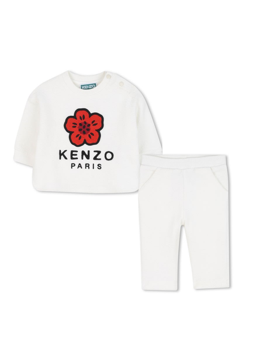 Kenzo Sweatshirt With Pants Set In White