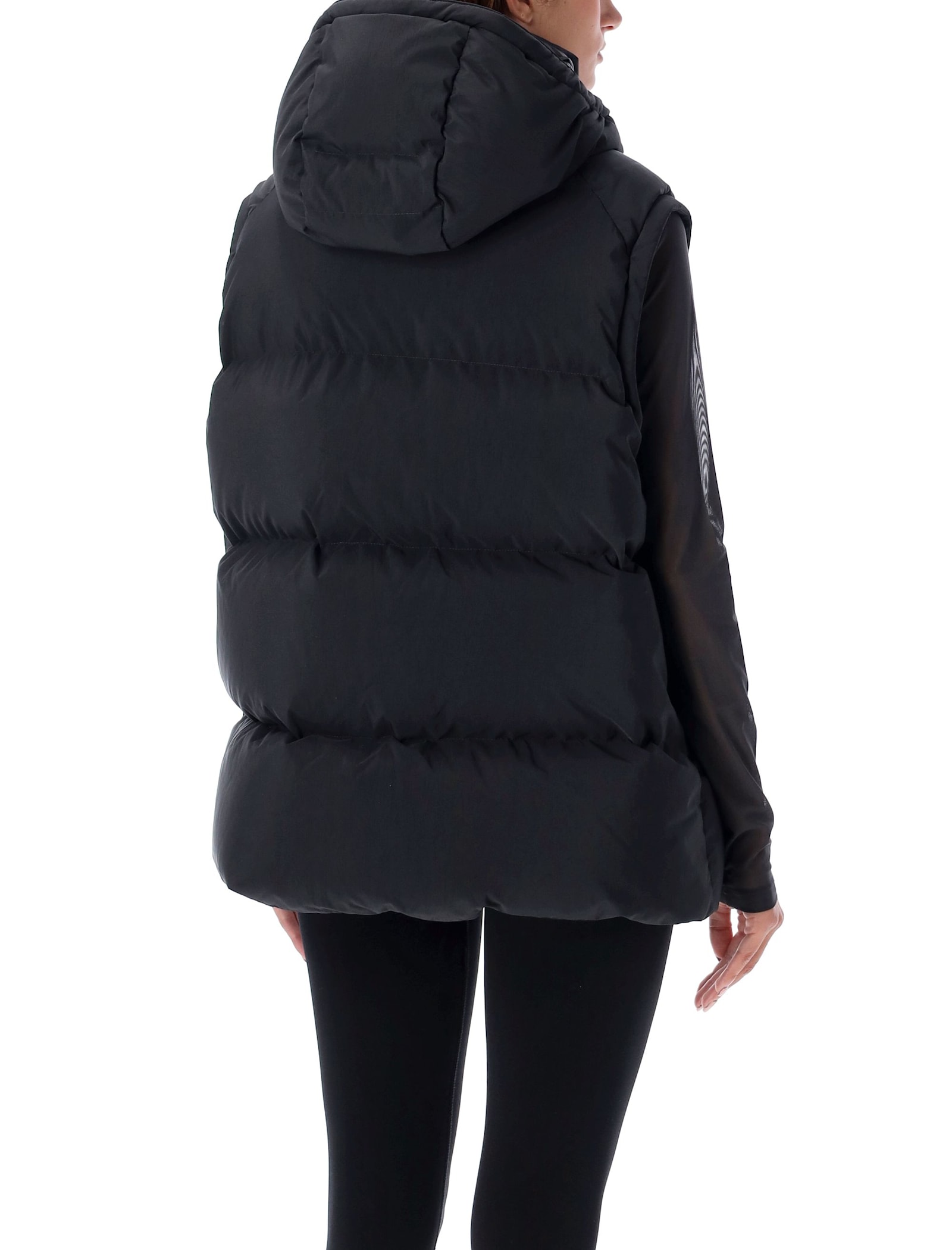 Shop Y-3 Puffer Vest In Black