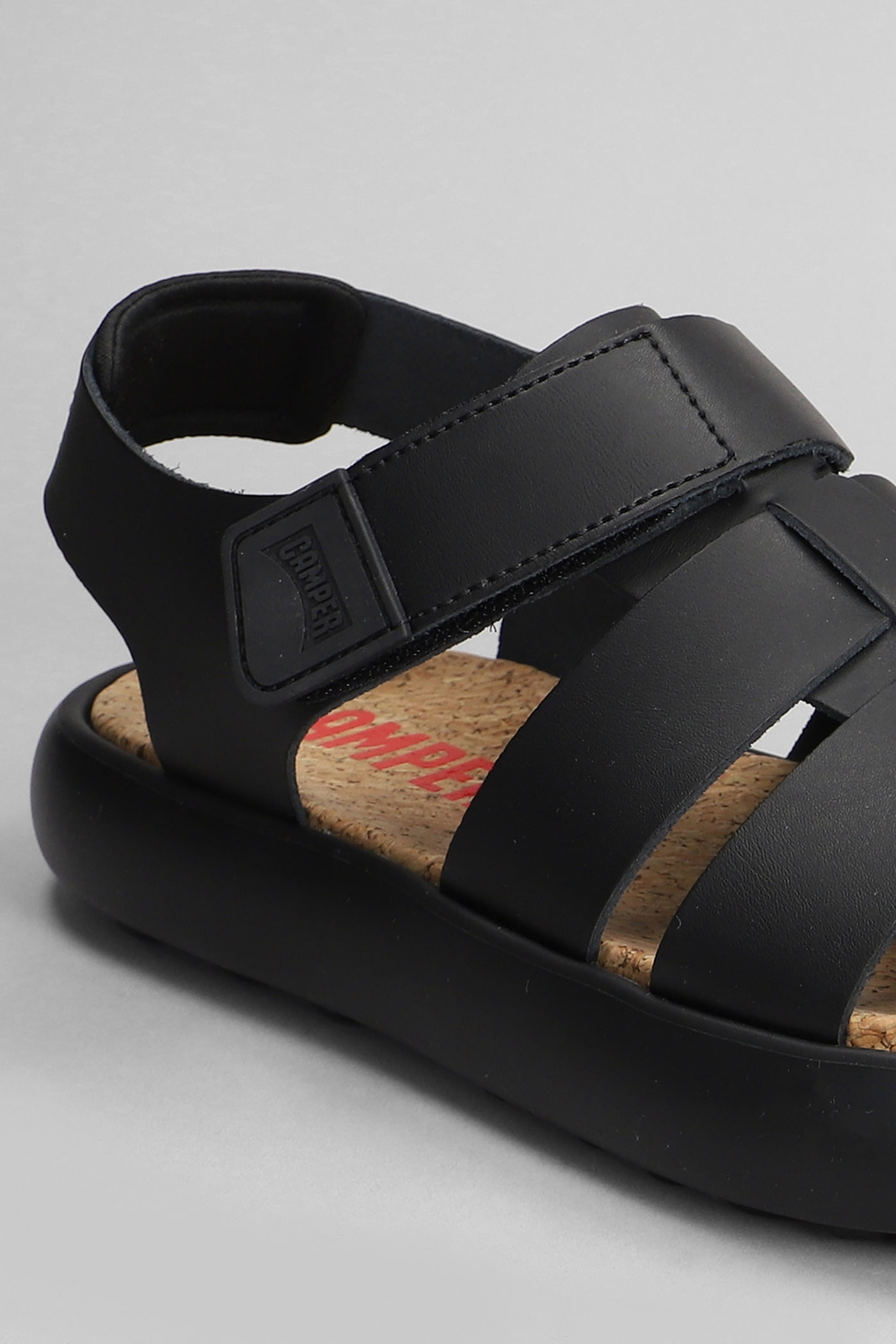 Shop Camper Flota Sandals In Black Leather