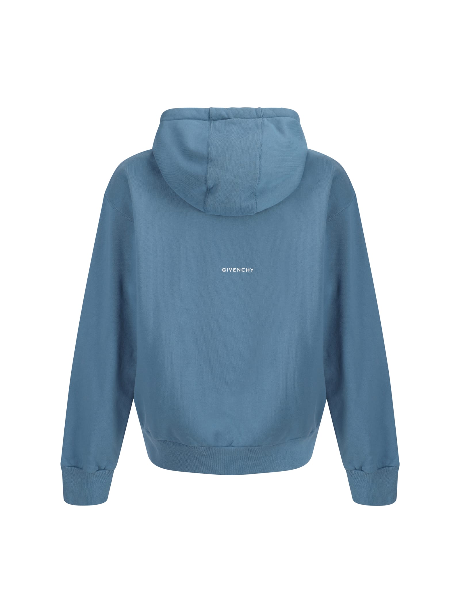 Shop Givenchy Hoodie In Blue/white