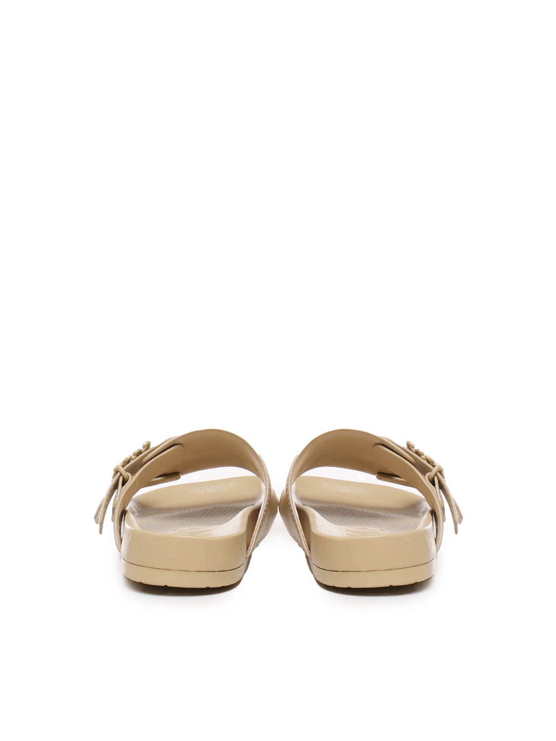 Shop Loewe Goat Leather Slide Sandal In Medium Concealer