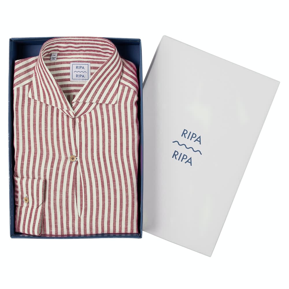 Ripa Ripa Capri Righe Rosse Shirt In Red