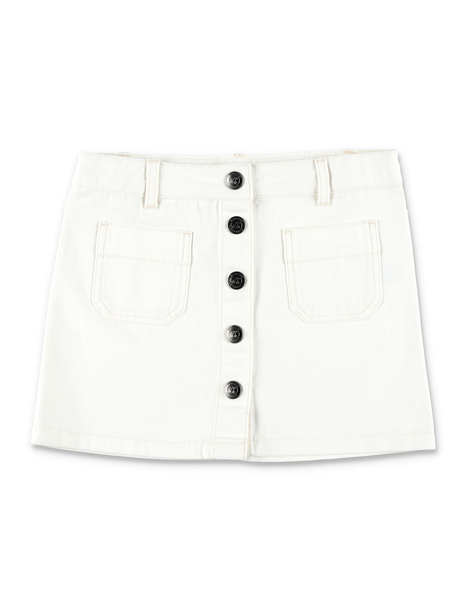 Bonpoint Kid - Elise Buttoned Mini Skirt