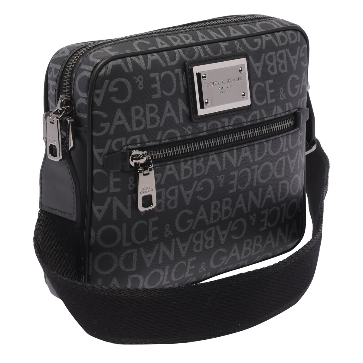 Shop Dolce & Gabbana Logo Messenger In Black