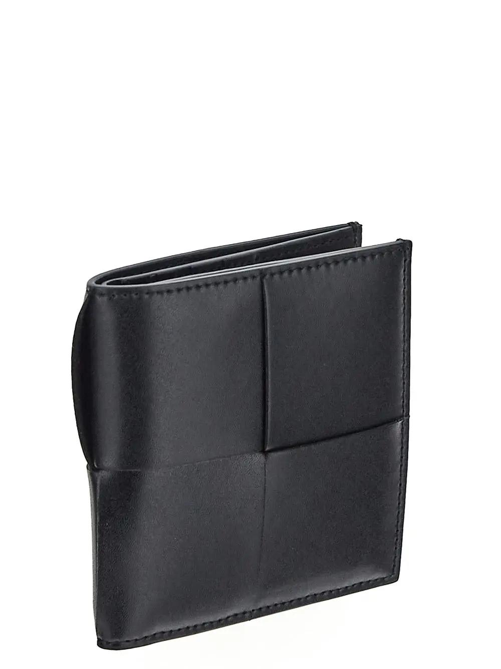 Shop Bottega Veneta Cassette Slim Bi-fold Wallet In Black