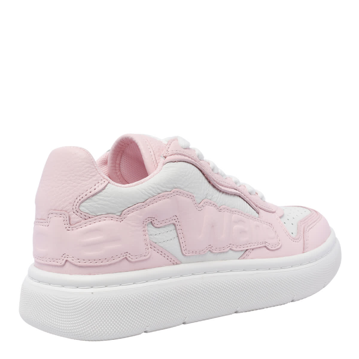 Shop Alexander Wang Embossed Logo Sneakers In Pink