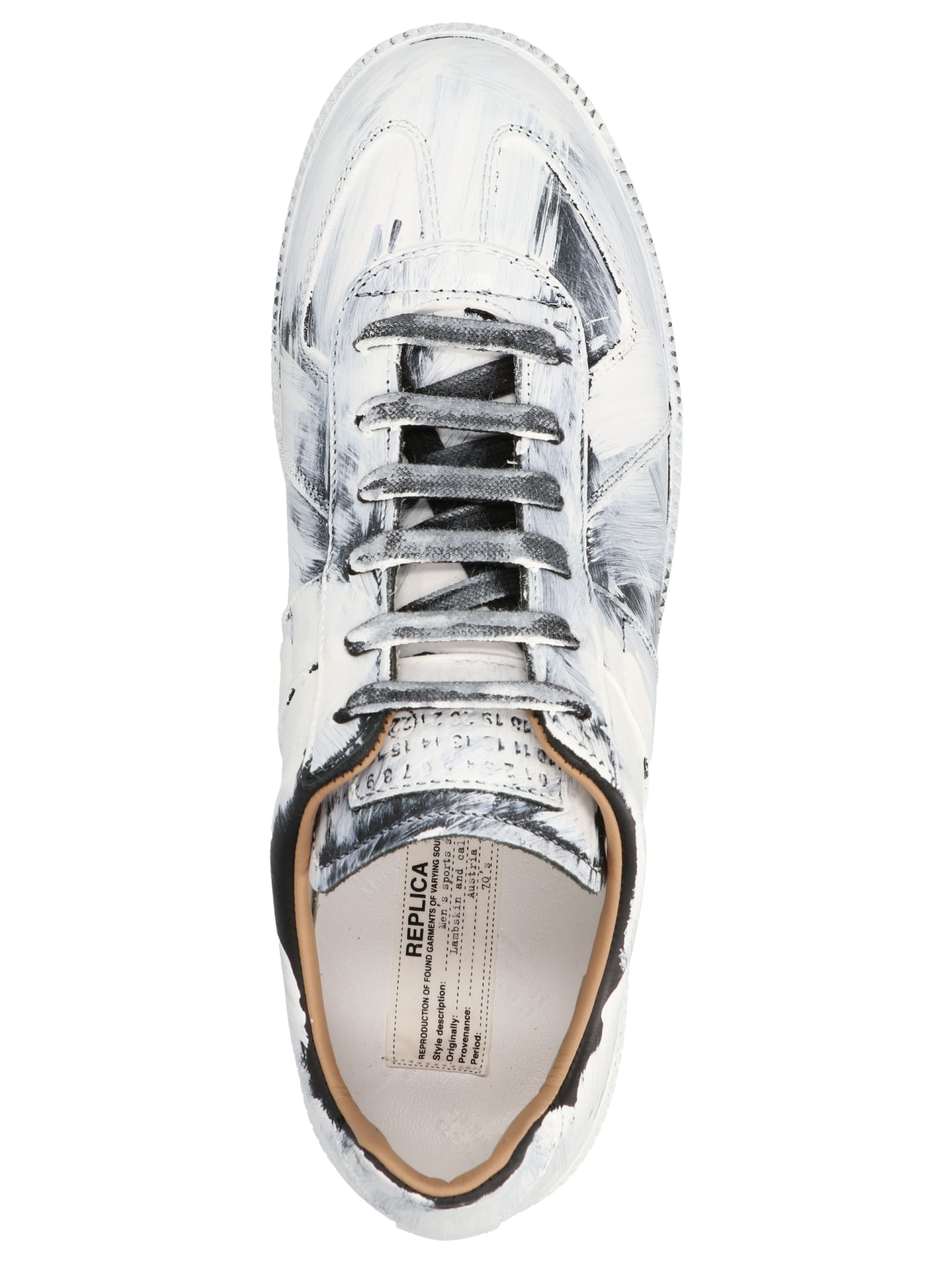 Shop Maison Margiela Replica Sneakers In White