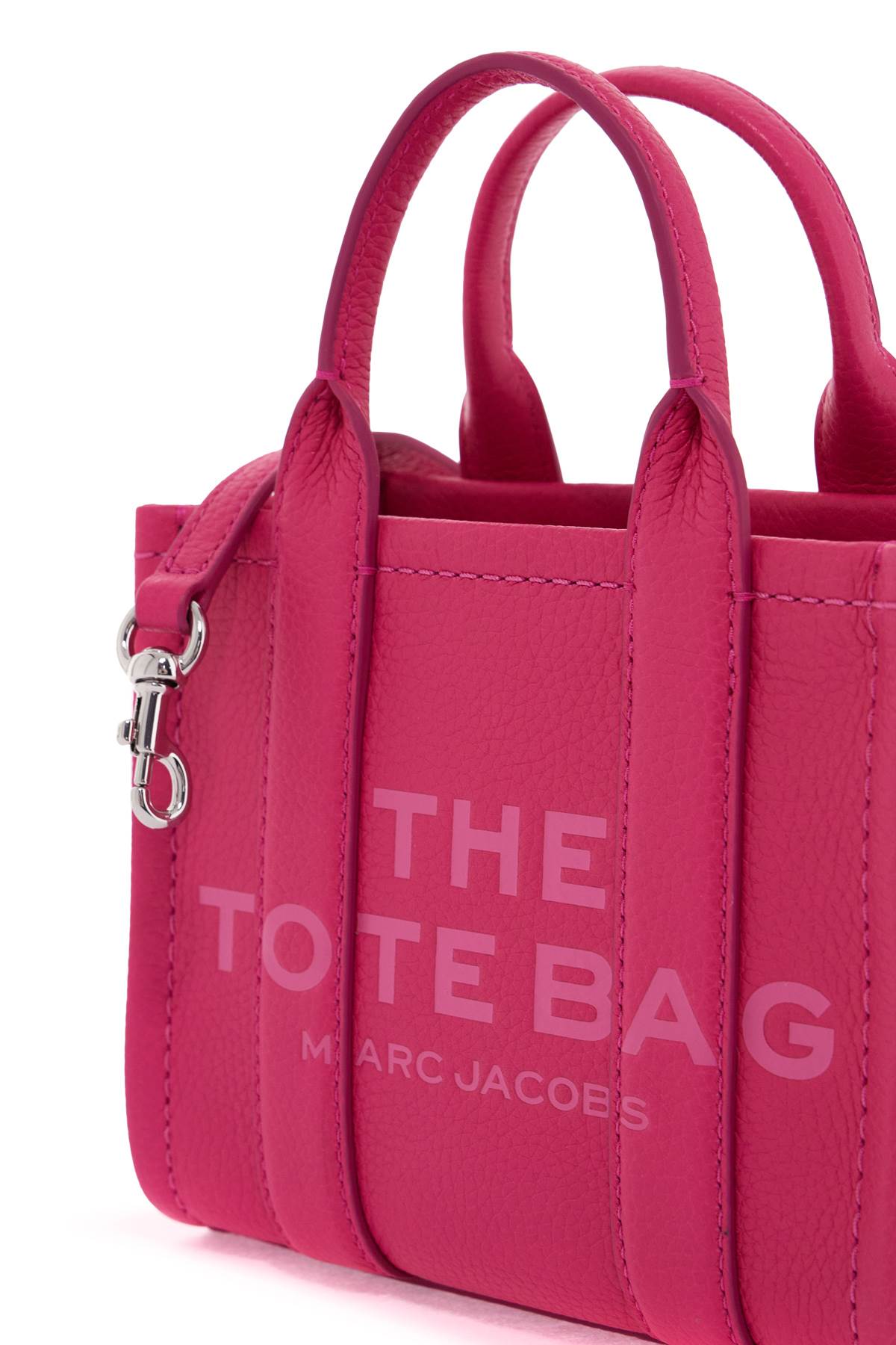 Shop Marc Jacobs The Tote Bag Mini Tote In Hot Pink