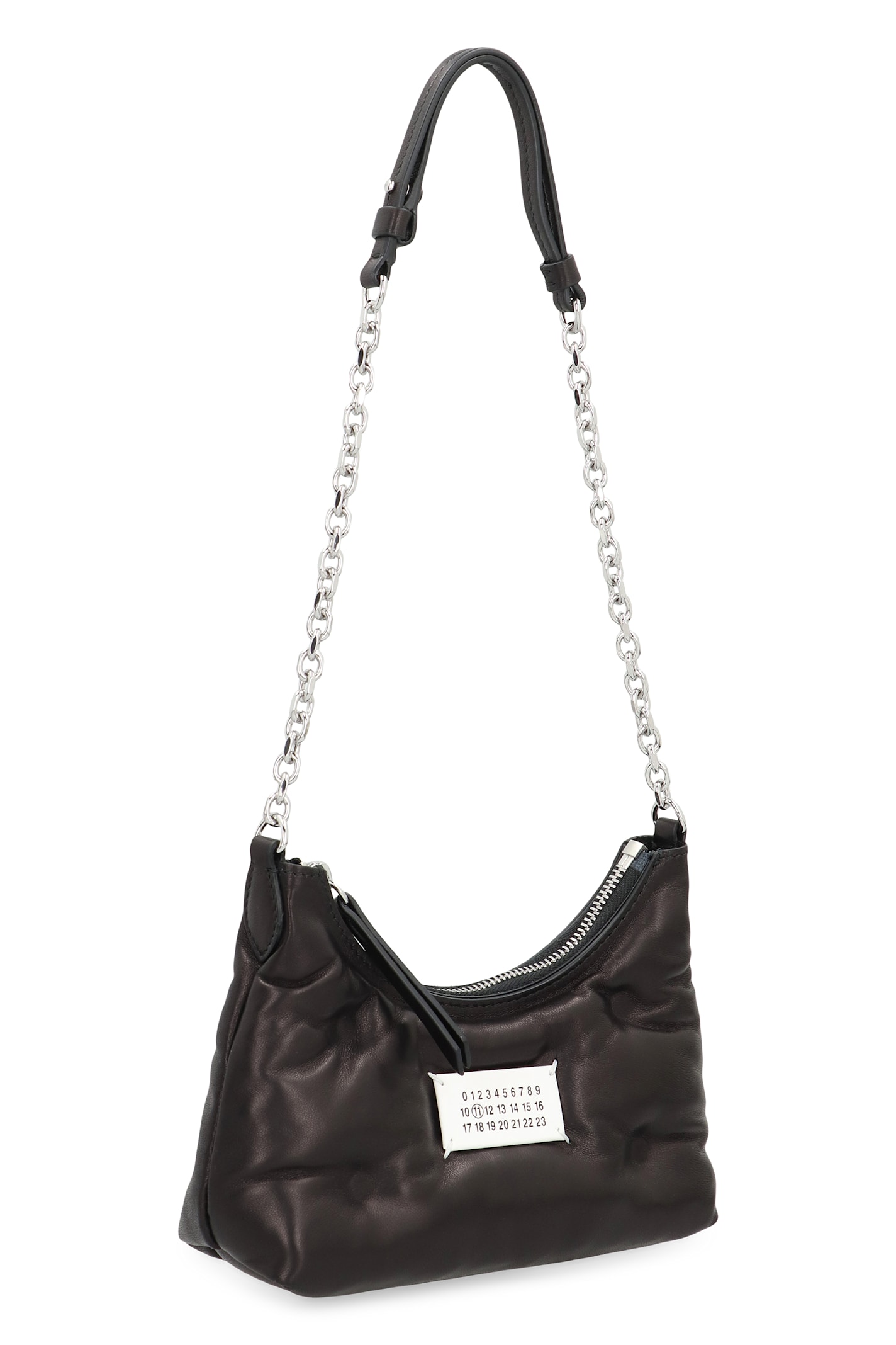 Maison Margiela Borsa Glam Slam Hobo Micro In Black