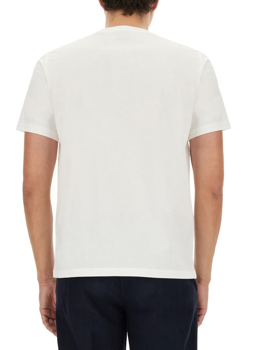 Shop Ps By Paul Smith Cyclist Print T-shirt In White